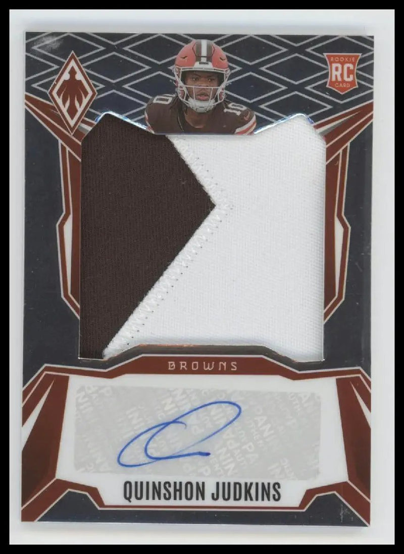 2025 Panini Phoenix RPS Rookie Patch Quinshon Judkins #/199 Auto #RPS-QJS