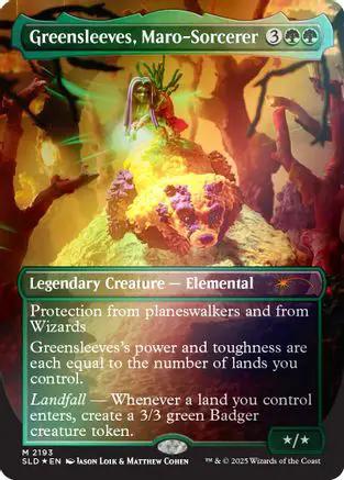 Greensleeves, Maro-Sorcerer (Rainbow Foil) (SLD-2193) - Secret Lair Drop Series Foil