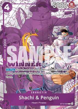 Shachi & Penguin (Winner Pack 2025 Vol. 4) (ST10-008) - One Piece Promotion Cards Foil