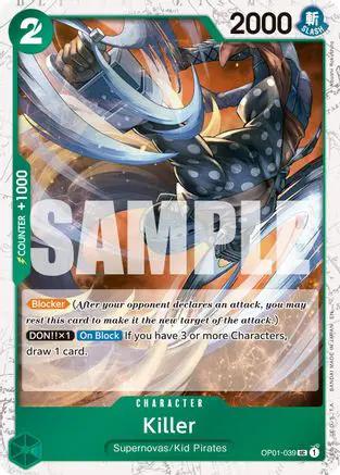 Killer (Pirate Foil) (OP01-039) - Premium Booster -The Best- Vol. 2 Foil