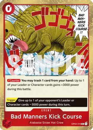 Bad Manners Kick Course (Reprint) (OP04-016) - Premium Booster -The Best- Vol. 2 Foil