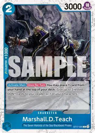 Marshall.D.Teach - ST17-005 (Pirate Foil) (ST17-005) - Premium Booster -The Best- Vol. 2 Foil