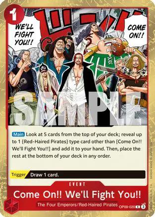 Come On!! We'll Fight You!! (Reprint) (OP09-020) - Premium Booster -The Best- Vol. 2 Foil