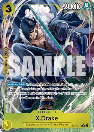 X.Drake (Alternate Art) (OP10-114) - Premium Booster -The Best- Vol. 2 Foil