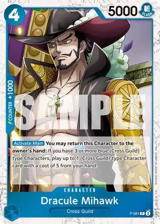 Dracule Mihawk - P-081 (Pirate Foil) (P-081) - Premium Booster -The Best- Vol. 2 Foil