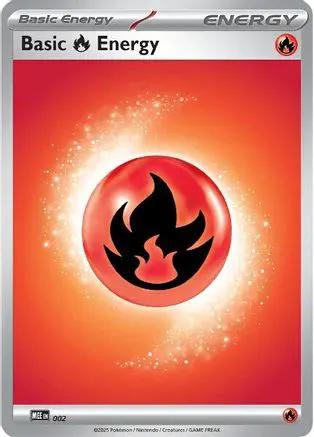 Basic Fire Energy 002 - MEE Mega Evolution Energies Reverse Holofoil