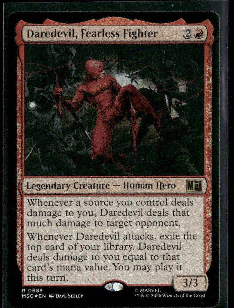 Commander: Marvel Super Heroes Daredevil, Fearless Fighter Foil #685