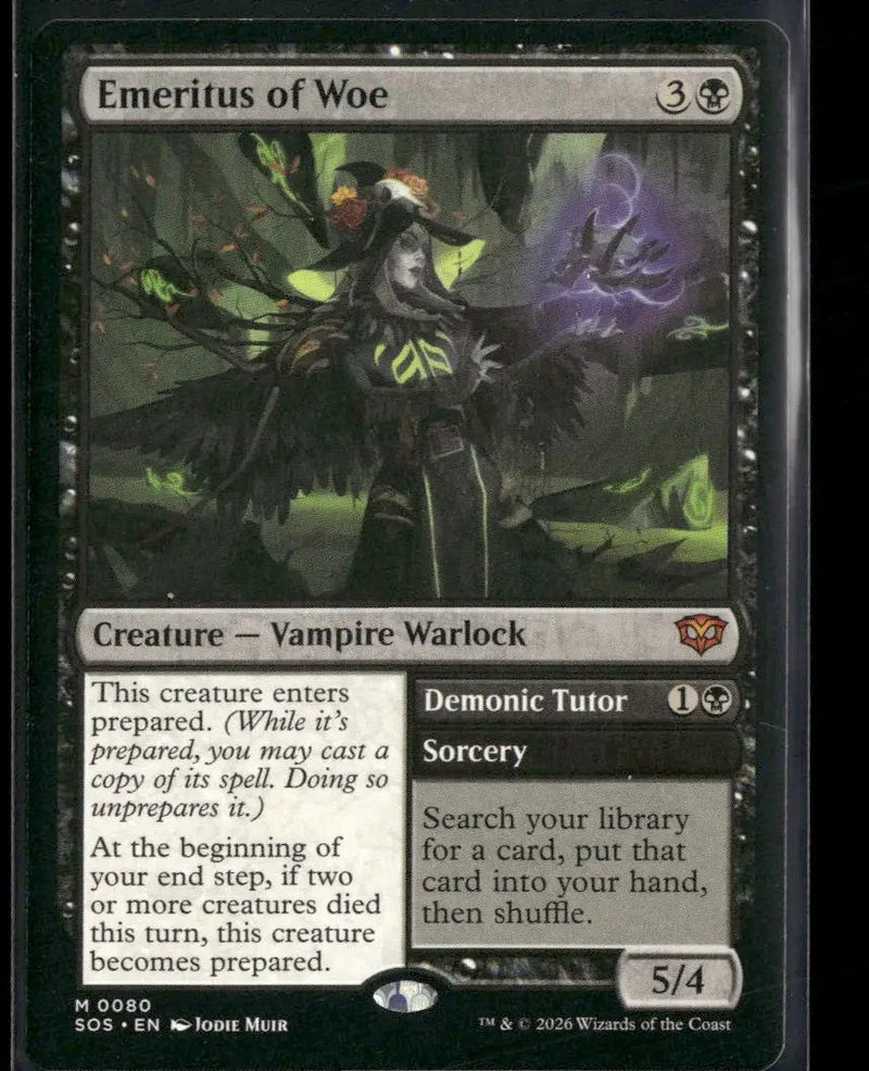 Secrets of Strixhaven Emeritus of Woe #80