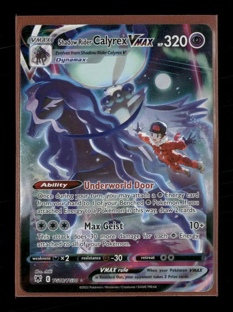 SWSH10: Astral Radiance Trainer Gallery Shadow Rider Calyrex VMAX #TG18/TG30