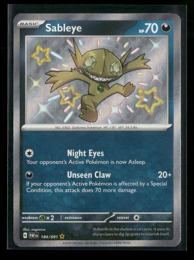 SV: Paldean Fates Sableye #184/091