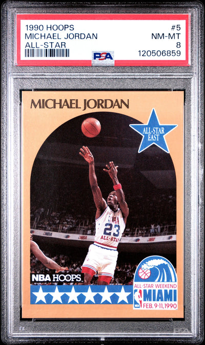 1990 Hoops All-Star Michael Jordan 8 PSA #5