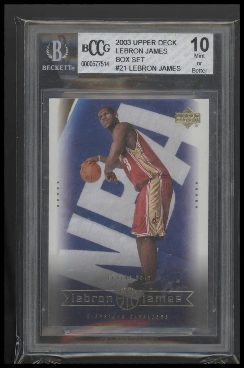 2003 Upper Deck LeBron James Box Set LeBron James 10.0 BCCG #21