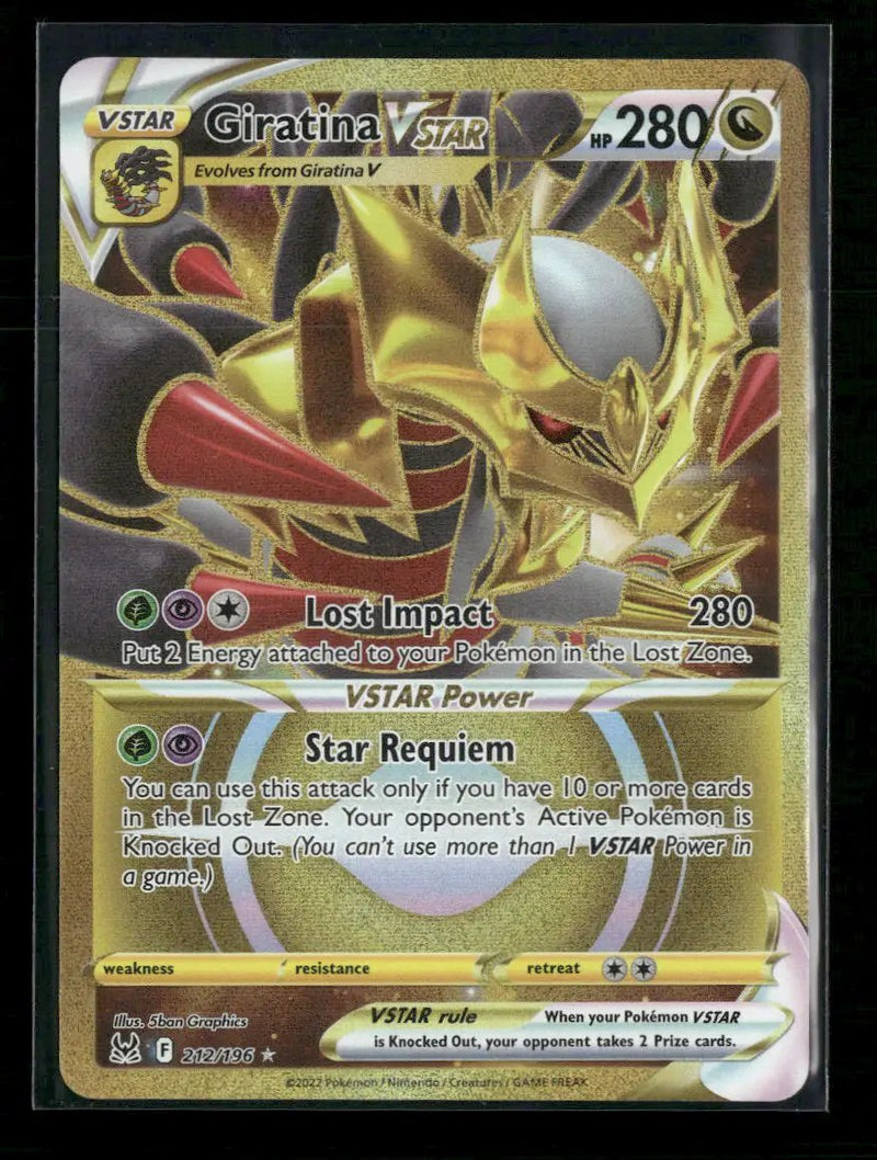 SWSH11: Lost Origin Giratina VSTAR (212) (Secret) #212/196