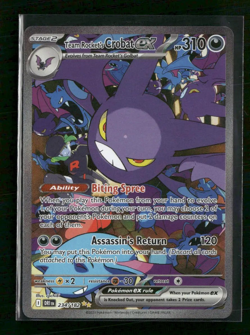 SV10: Destined Rivals Team Rocket's Crobat ex #234/182