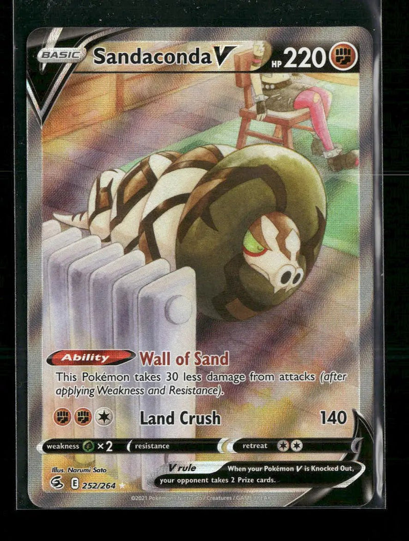 SWSH08: Fusion Strike Sandaconda V (Alternate Full Art) #252/264
