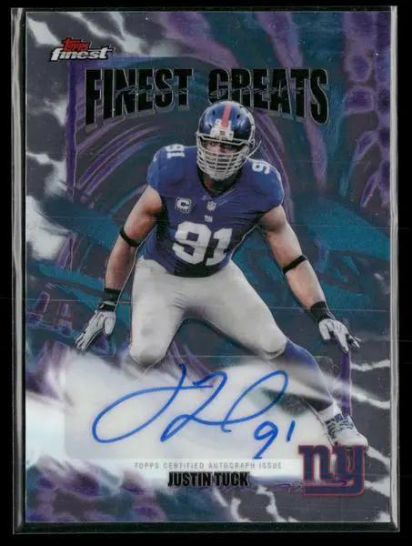 2025 Finest Finest Greats Autographs Justin Tuck Auto #FGA-JTU