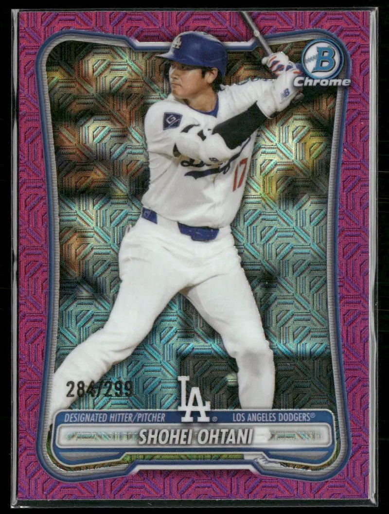 2026 Bowman Chrome Mojo Fuchsia Refractors Shohei Ohtani #/299 #52