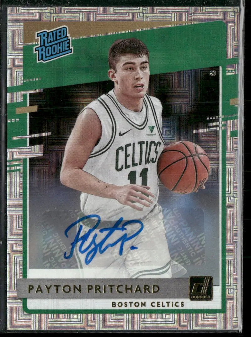 2020-21 Donruss R R Signatures Choice Payton Pritchard Rookie Auto #238