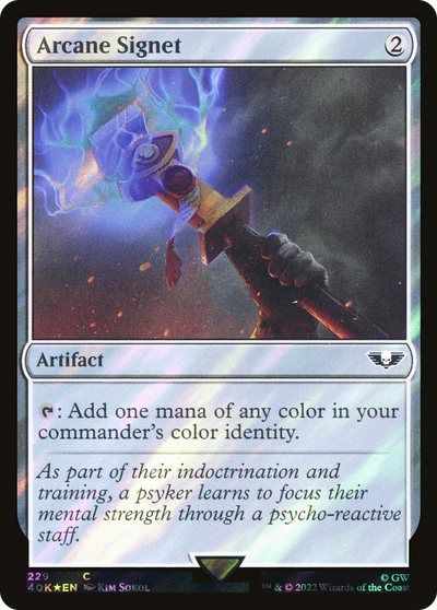 Arcane Signet (40K-229★) - Warhammer 40,000 Commander Foil