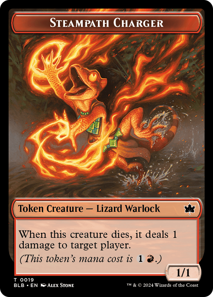 Steampath Charger (BLB-019) - Bloomburrow Tokens Foil