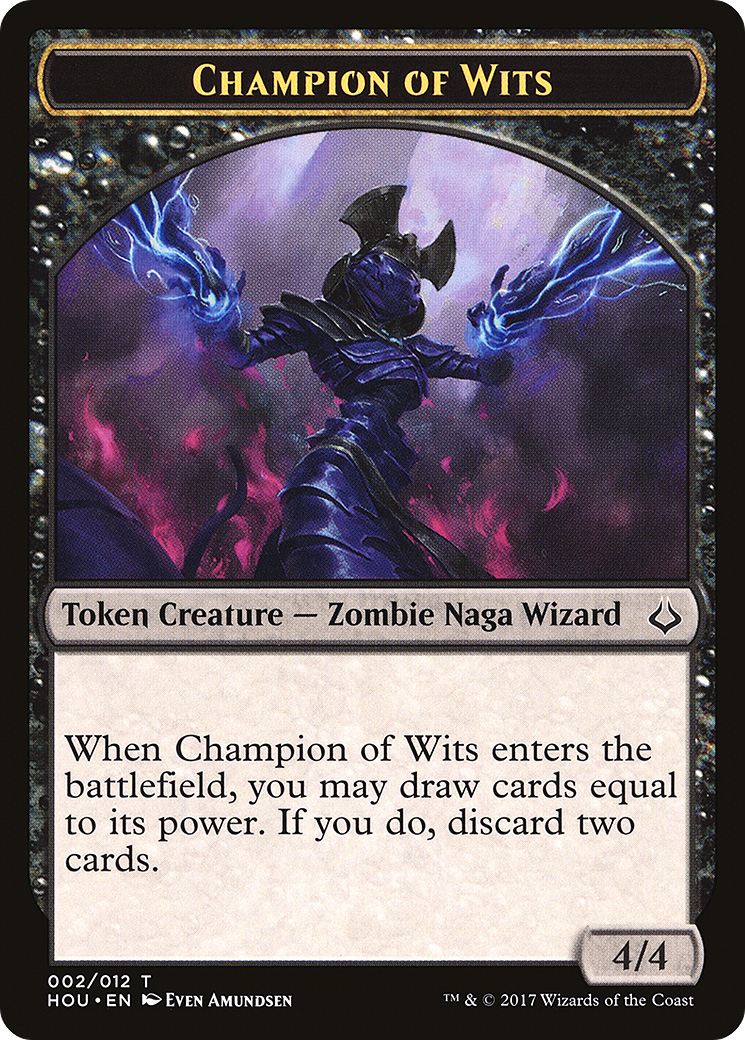 Champion of Wits (HOU-002) - Hour of Devastation Tokens