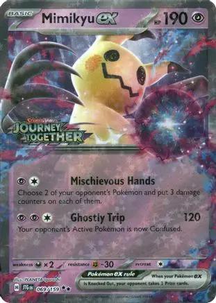 Mimikyu ex (Journey Together Stamped) 069 - Miscellaneous Cards & Products Holofoil