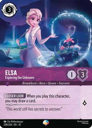 Elsa - Exploring the Unknown (Epic) (208/204) - Whispers in the Well Holofoil