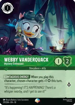 Webby Vanderquack - Mystery Enthusiast (Epic) (211/204) - Whispers in the Well Holofoil