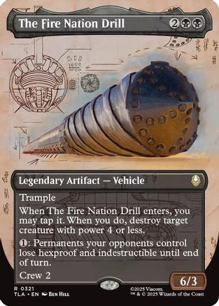 The Fire Nation Drill (Borderless) (TLA-321) - Avatar: The Last Airbender Foil