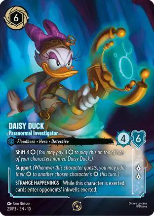 Daisy Duck - Paranormal Investigator (Store Championship Participant) (23) - Disney Lorcana Promo Cards