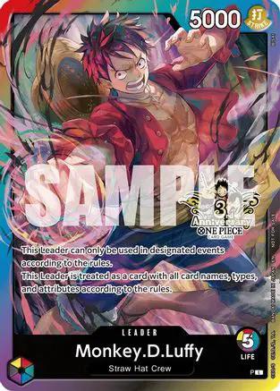 Monkey.D.Luffy (3rd Anniversary Tournament 3 Brothers Pack) - Carrying On His Will: 3rd Anniversary Tournament Cards