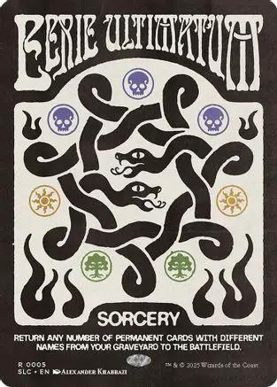 Eerie Ultimatum (SLC-005) - Secret Lair Countdown Kit Foil