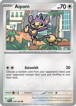 Aipom 078 - ME02 Phantasmal Flames Reverse Holofoil