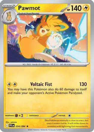 Pawmot 034 - ME02 Phantasmal Flames Reverse Holofoil