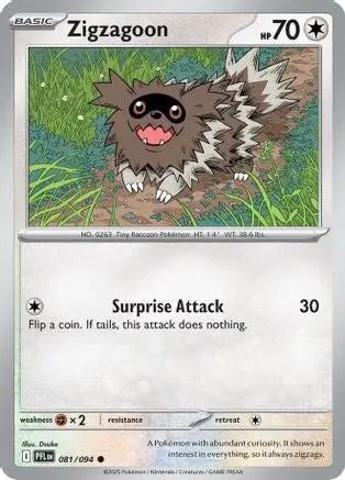 Zigzagoon 081 - ME02 Phantasmal Flames Reverse Holofoil