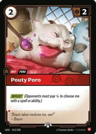 Pouty Poro (013/298) - Riftbound Organized Play Promotional Cards Foil