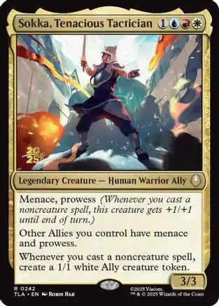 Sokka, Tenacious Tactician (PRE-242) - Prerelease Cards Foil