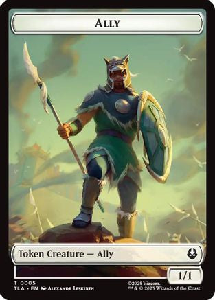 Ally (0005) // Soldier (0002) Double-Sided Token (TLA-5 // 2) - Avatar: The Last Airbender