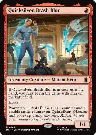 Quicksilver, Brash Blur (MSH-148) - Marvel Super Heroes Foil