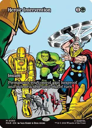 Heroic Intervention (0080) (Borderless) (MAR-080) - Marvel Universe Eternal-Legal