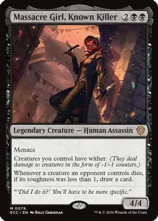 Massacre Girl, Known Killer (ECC-079) - Commander: Lorwyn Eclipsed