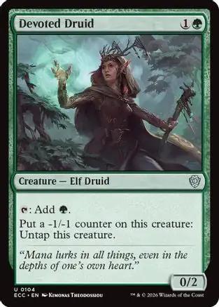Devoted Druid (ECC-104) - Commander: Lorwyn Eclipsed