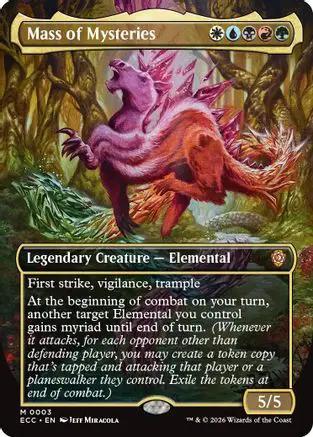 Mass of Mysteries (Borderless) (ECC-003) - Commander: Lorwyn Eclipsed