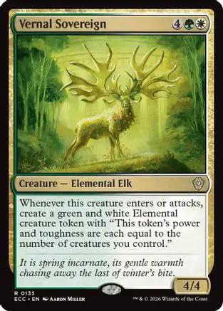 Vernal Sovereign (ECC-135) - Commander: Lorwyn Eclipsed