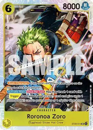Roronoa Zoro (ST29-014) - Starter Deck 29: Egghead Foil