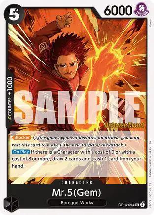Mr.5(Gem) (OP14-094) - The Azure Sea's Seven Release Event Cards