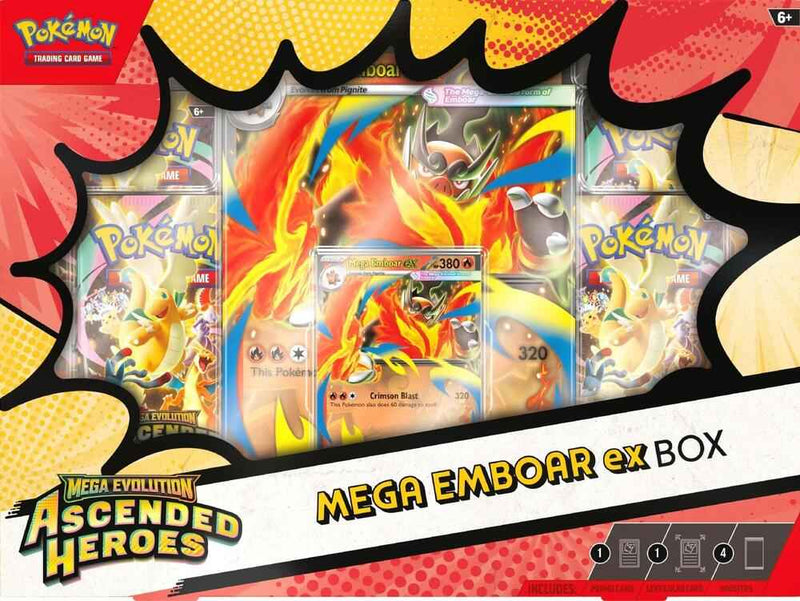 Pokemon TCG: Mega Evolution Ascended Heroes - Mega Emboar ex Box