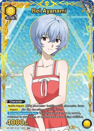 Rei Ayanami (002) (C*) (UE15BT/EVA-1-002) - UE15BT Evangelion New Theatrical Edition Foil