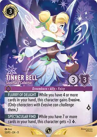 Tinker Bell - Snowflake Collector (Store Championship Participant) (33) - Disney Lorcana Promo Cards