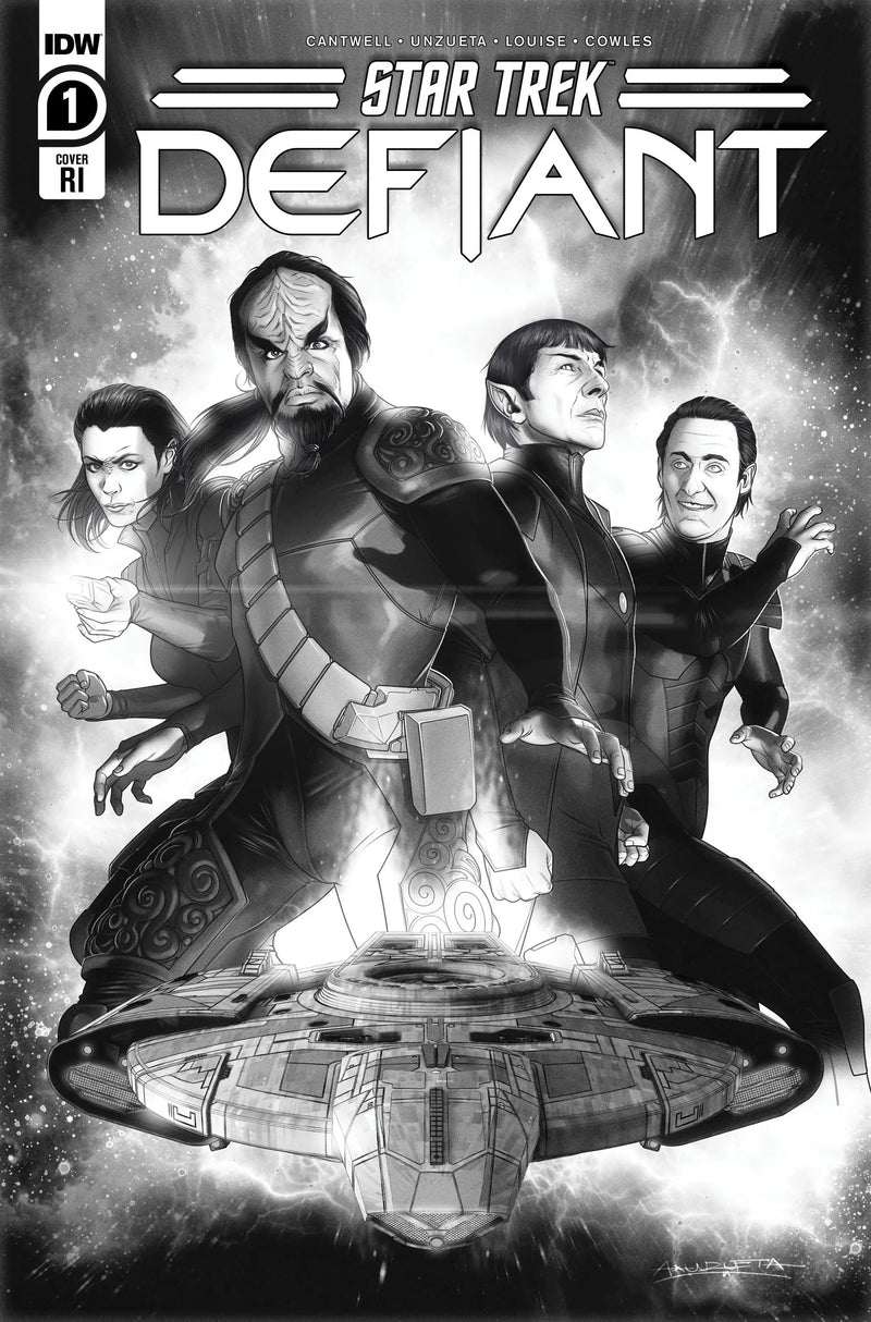 Star Trek Defiant #1 G 1:25 Angel Unzueta BW (03/15/2023) Idw